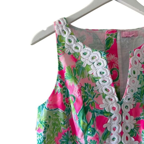 Lilly Pulitzer Pink and Green Mini Dress - Picture 5 of 14